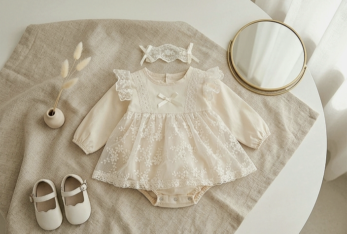 Lace Bloom Romper